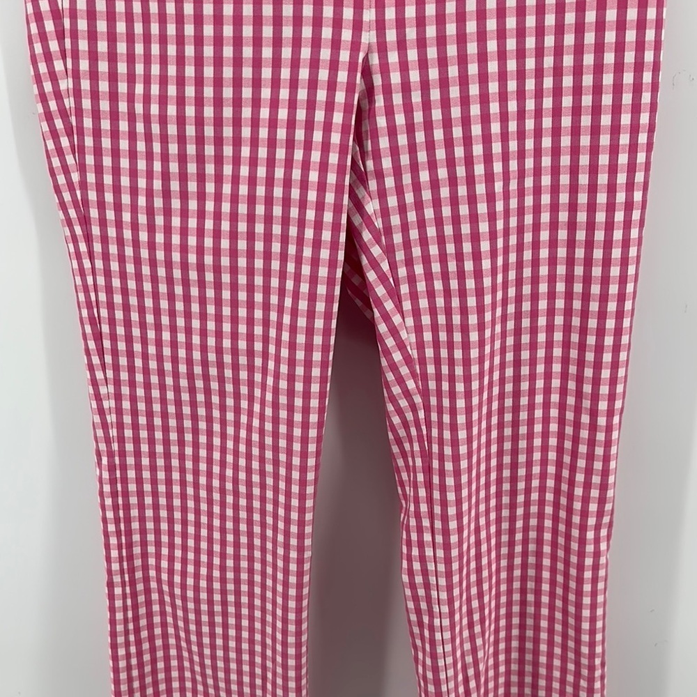 J. McLaughlin Preppy Barbiecore 50s Pin-Up Retro Pink&White Leggings Sz6 - Picture 3 of 12